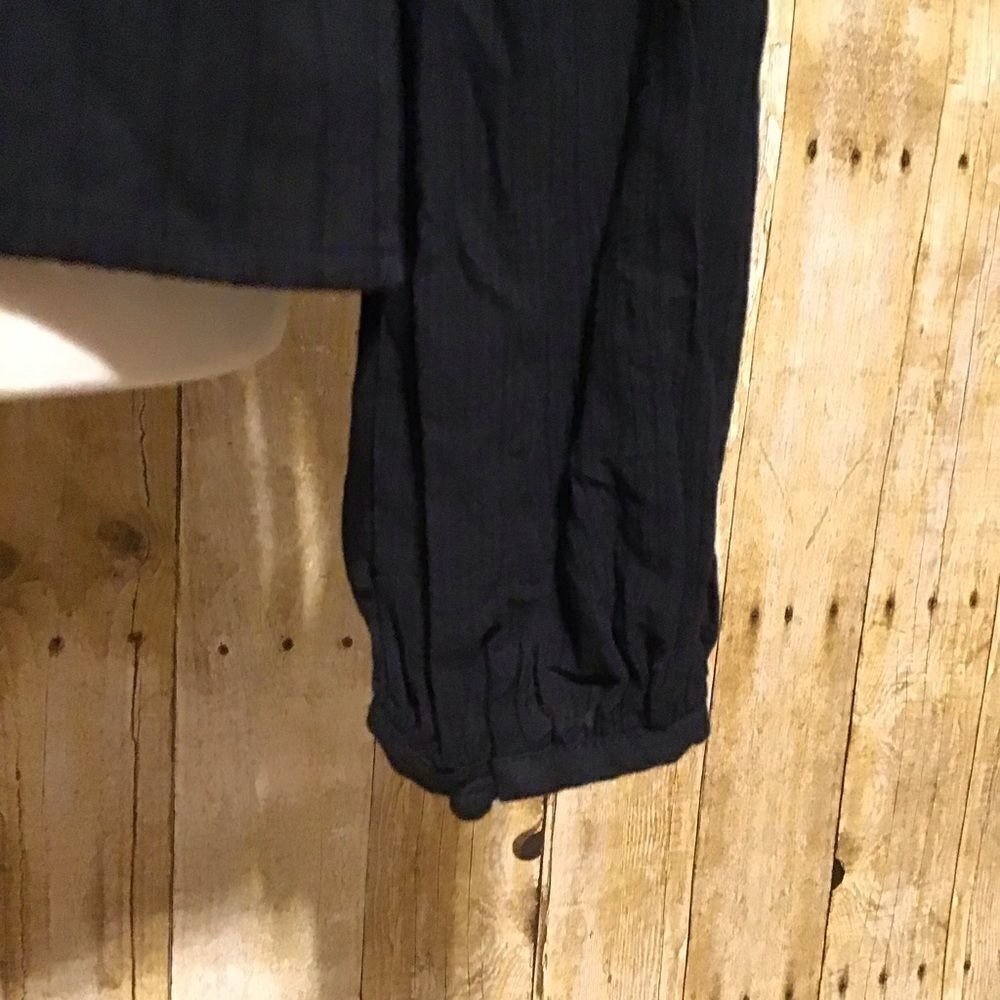 Universal Thread Black Peasant Boho Top M - Picture 6 of 8